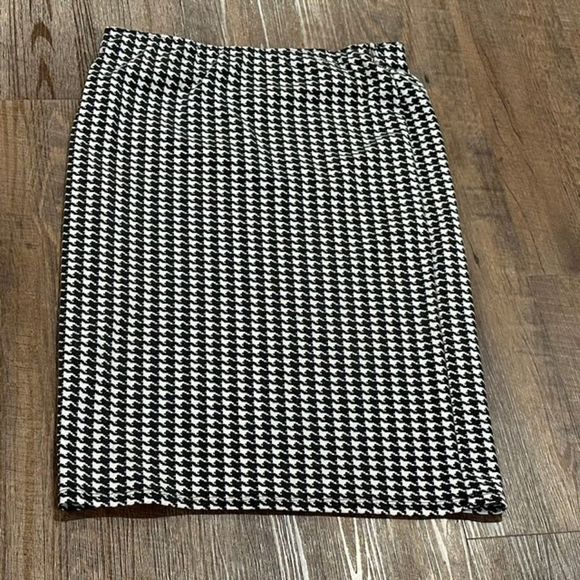 Luv Me More womens ladies Pencil Skirt Black White Large - Picture 2 of 8